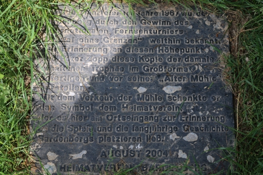 Denkmal für den Sieg von Bardenberg bei Spiel ohne Grenzen 1967