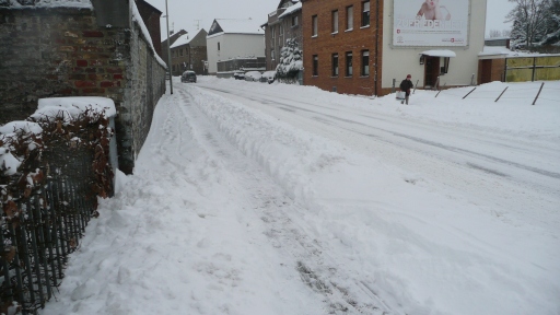 Schneewinter 2010 Lindener Straße Richtung Römerweg