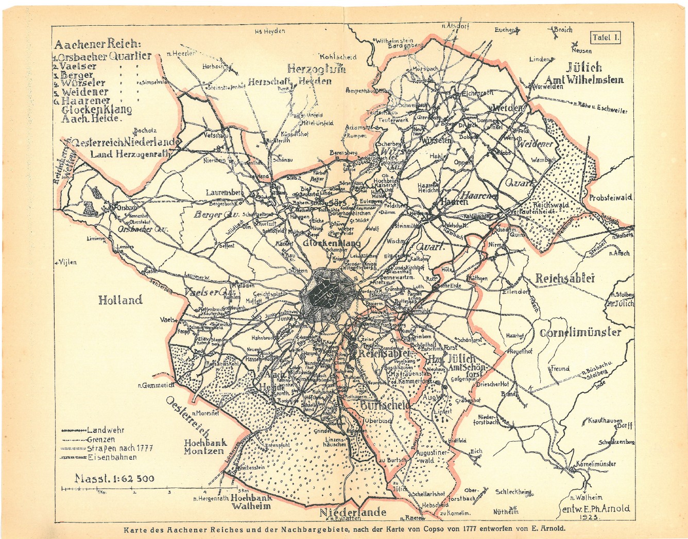 Arnolds karte aachener reich